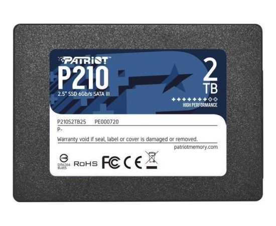 SSD SATA2.5" 2TB/P210 P210S2TB25 PATRIOT