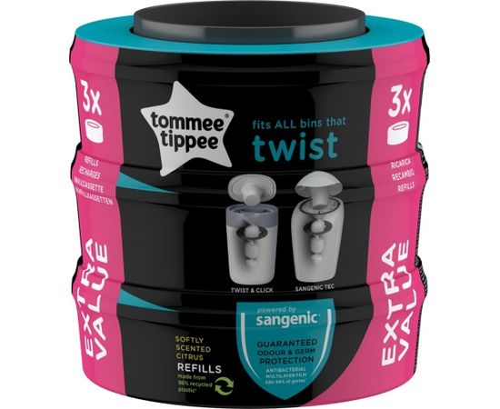 TOMMEE TIPPEE cassette Sangenic Twist Refil, 3psc., 85102201