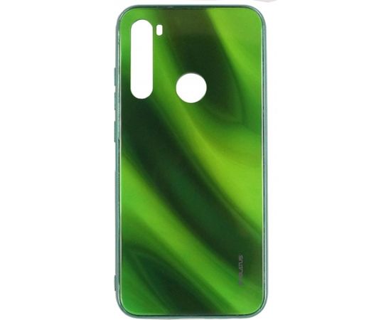 Evelatus Xiaomi Note 8 Water Ripple Full Color Electroplating Tempered Glass Case Green