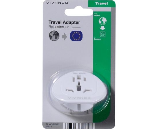 Vivanco travel adapter World-EU (39615)