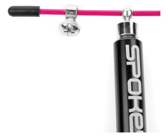 Spokey CROSSFIT TWEET II Jump Rope with Bearings, 300 cm, Pink, Steel/Plastic