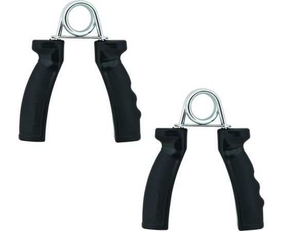 Spokey ATLAN II Set of Hand Grips, x2 pieces, Black, Steel spring/Plastic