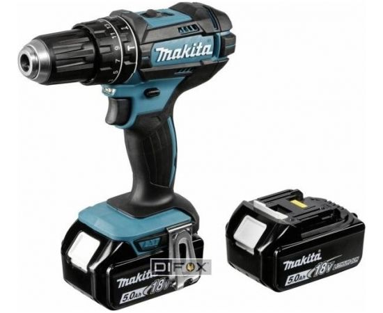 Makita DHP482RTJ 18V 2x Akku Cordless Combi Drill