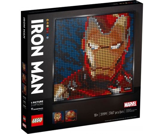 LEGO Klocki Art Iron Man z wytworni Marvel Studios