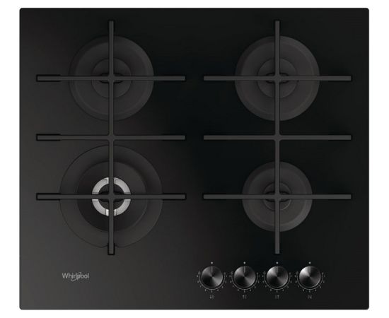 Whirlpool AKWL628NB gāzes plīts virsma 60cm uz stikla