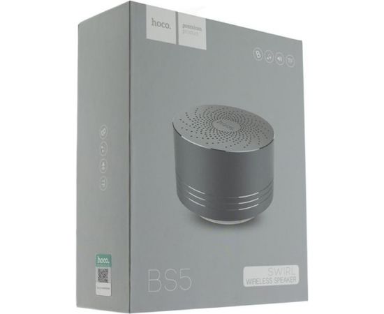 Hoco BS5 Swirl Metāla Korpusa Bluetooth Skaļrunis ar Micro SD slotu un Hand-Free zvanu Zelta