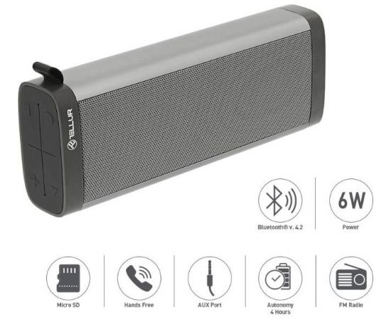 Tellur Bluetooth Speaker Selene gray