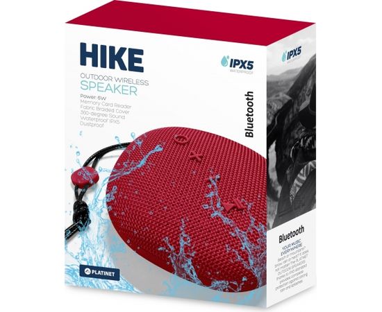 Platinet беспроводная колонка Hike PMG11 BT, красный (44481)