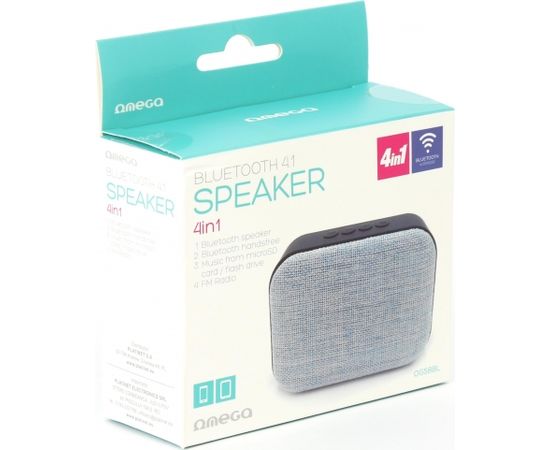 Omega wireless speaker 4in1 OG58BL, blue (44331)