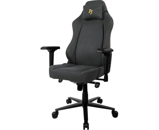 Arozzi Gaming Chair Primo Woven Fabric Black/Grey/Gold logo