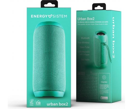 Energy Sistem Speaker Urban Box 2 10 W, Bluetooth, Wireless connection, Jade