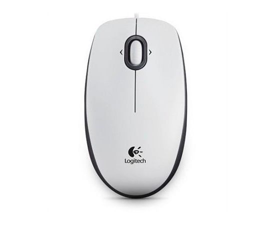 LOGITECH B100 Optical Portable Mouse for Business USB White