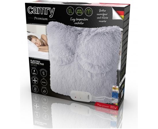 Camry Electirc heating pad CR 7428 Number of heating levels 2, Number of persons 1, Washable, Remote control, Grey