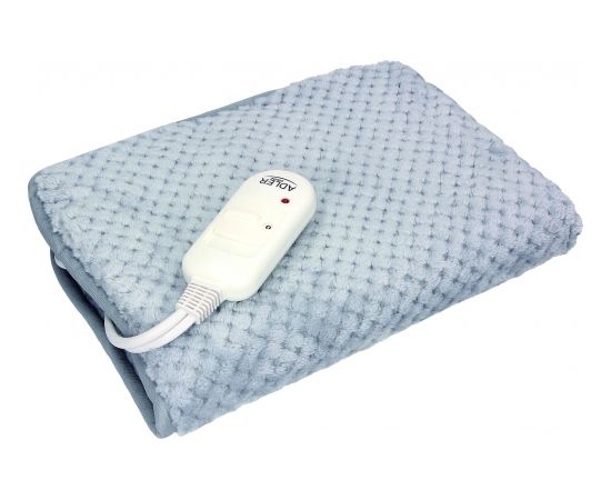 Adler Electric Blanket heating - pad AD 7415 Number of heating levels 2, Number of persons 1, Washable, Remote control, 80 W, Grey