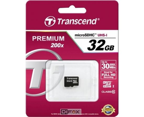 Transcend microSDHC 32GB Class 10