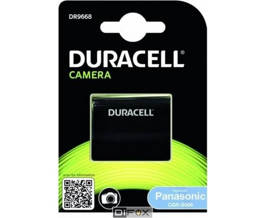 Duracell Li-Ion Akku 750 mAh for Panasonic CGA-S006