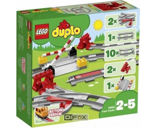 LEGO Duplo 10882 Train Tracks Dzelzceļa sliedes