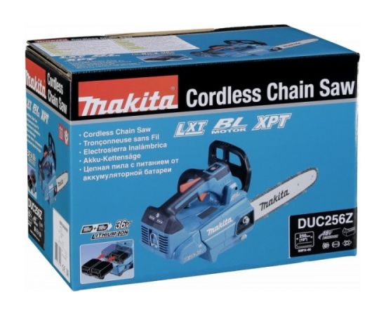 Makita DUC256Z Twin 18V Top Handle chain saw BL LXT