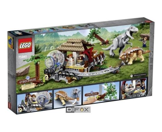 LEGO Jurassic World 75941 Indominus Rex pret ankilozauru