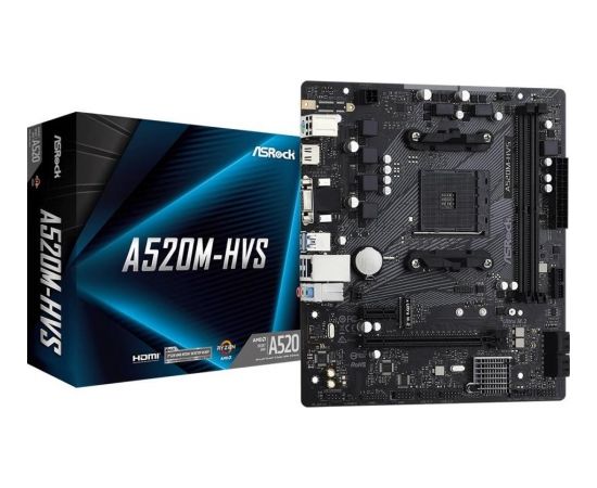 MB AMD A520 SAM4 MATX/A520M-HVS ASROCK