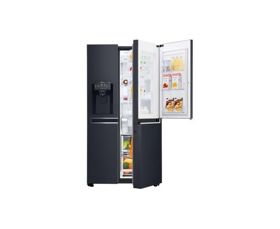 LG GSX961MCVZ InstaView Door-in-Door™ 601L Matte Black Ledusskapis 179cm Ledusskapji