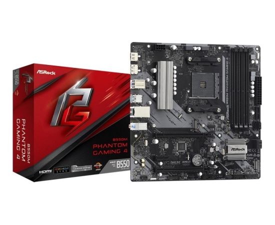 MB AMD B550 SAM4 ATX/B550M PHANTOM GAMING 4 ASROCK