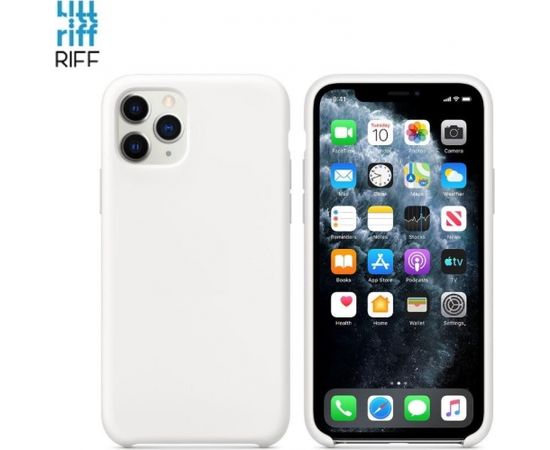 (Ir veikalā) Riff Plāns & Mīksts silikona aizmugures maks ar mīkstu iekšpusi priekš Apple iPhone 11 Pro Balts