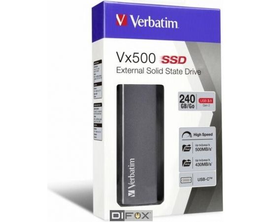 Verbatim Store n Go Vx500  240GB SSD USB 3.1