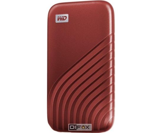 Western Digital MyPassport   1TB SSD Red       WDBAGF0010BRD-WESN Ārējie cietie diski HDD SSD