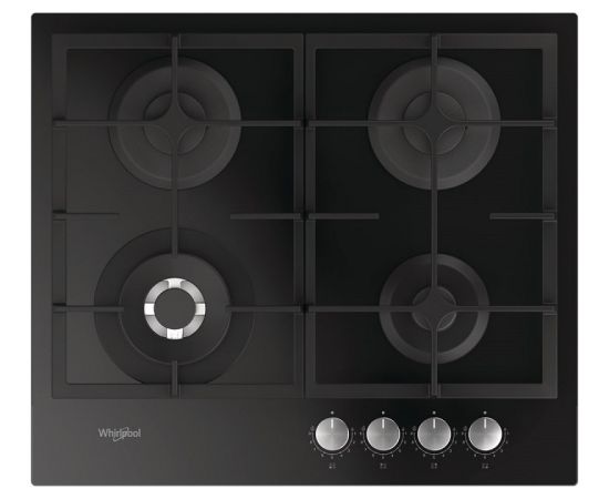 Whirlpool AKTL629NB gāzes plīts virsma 60cm melna uz stikla