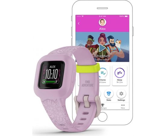 Garmin Vivofit Jr.3, floral/pink