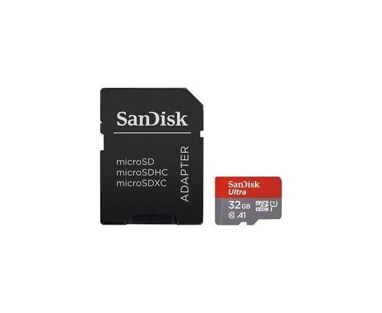 SANDISK 32GB Ultra MicroSDXC UHS-I Card with Adapter