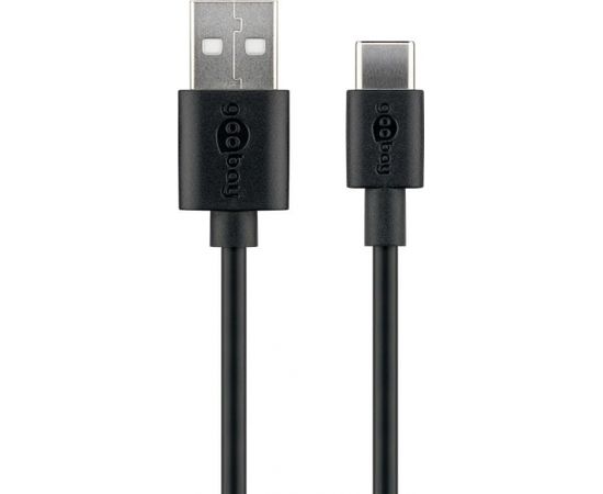 Goobay USB-C charging and synchronization cable 45735 1 m, Black