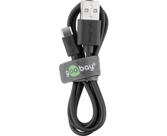 Goobay USB-C charging and synchronization cable 45735 1 m, Black