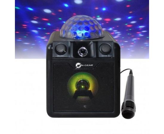 N-Gear Portable Bluetooth and Disco Karaoke Speaker The Disco Block 410 50 W, Portable, Wireless connection, Black, Bluetooth