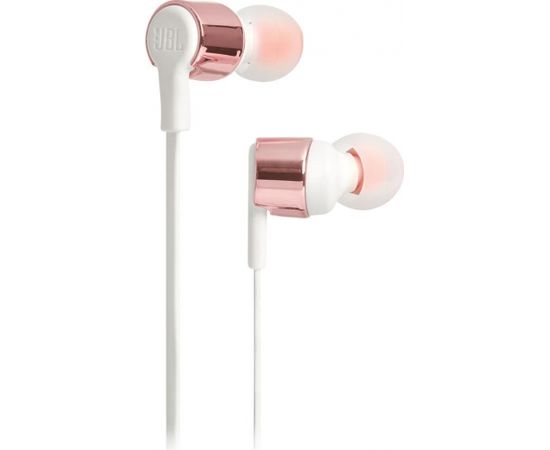 Наушники + микрофон JBL T210, rose gold