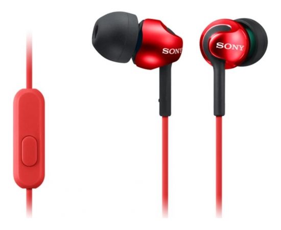 Sony In-ear austiņas EX series, Red Sony MDR-EX110AP In-ear, Red