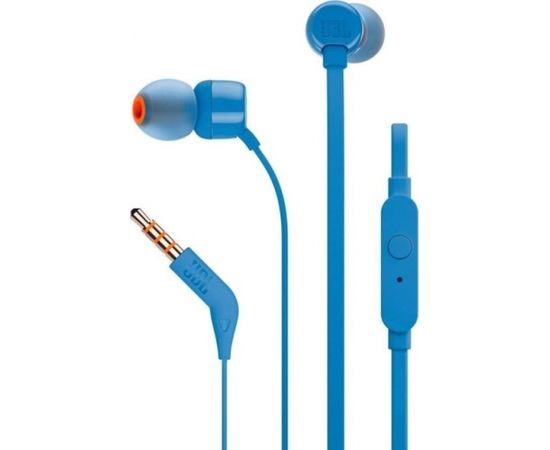JBL T110 BLU in-ear austiņas, zilas