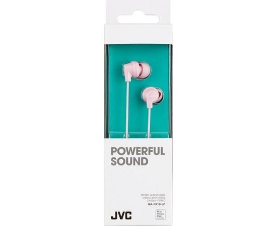 JVC HA-FX10-LP-E PowerFul Sound Austiņas Maigi Rozā