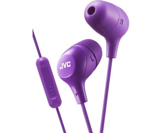 JVC HA-FX38M-P-E Marshmallow Austiņas ar Mikrofonu un vadības pulti Violetas
