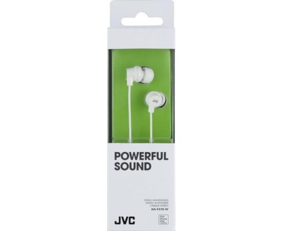 JVC HA-FX10-W-E PowerFul Sound Austiņas Baltas