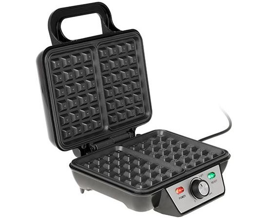 Camry Waffle Maker CR 3046 Belgium, Number of waffles 2, 1600 W, Black/Stainless Steel