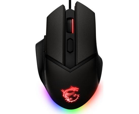 MSI Clutch GM20 Elite Optical, RGB LED light, Black, Gaming Mouse