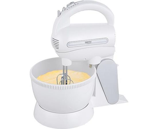 Camry Mixer with a bowl CR 4213 Corded, 300 W, Number of speeds 5, Shaft material Stainless steel, White