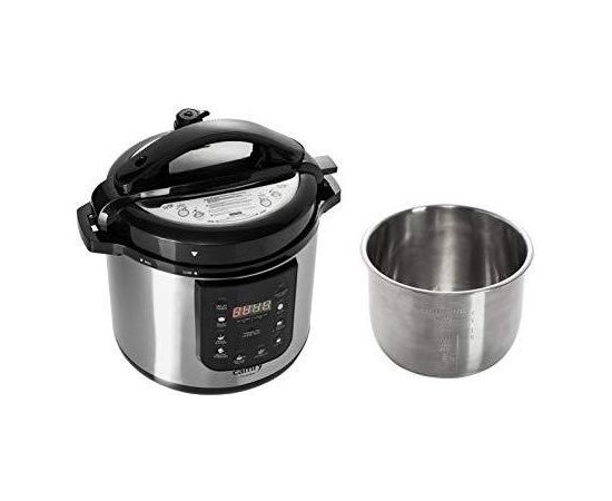 Camry Pressure cooker CR 6409 1500 W, Alluminium pot, 6 L, Number of programs 8, Stainless steel/Black