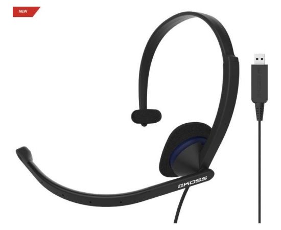 Koss austiņas CS195 USB Headband/On-Ear, USB, Microphone, Black,