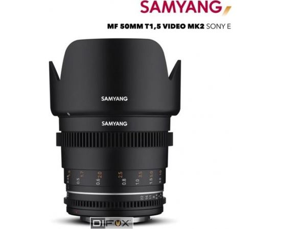 Samyang MF 50mm T1,5 VDSLR MK2 Sony E