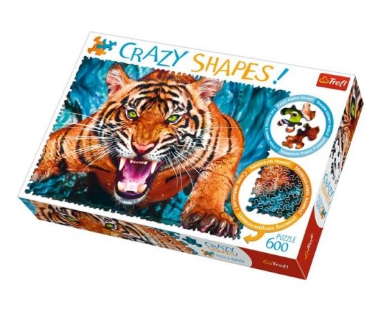 TREFL Crazy Shapes Puzle Tīģeris, 600