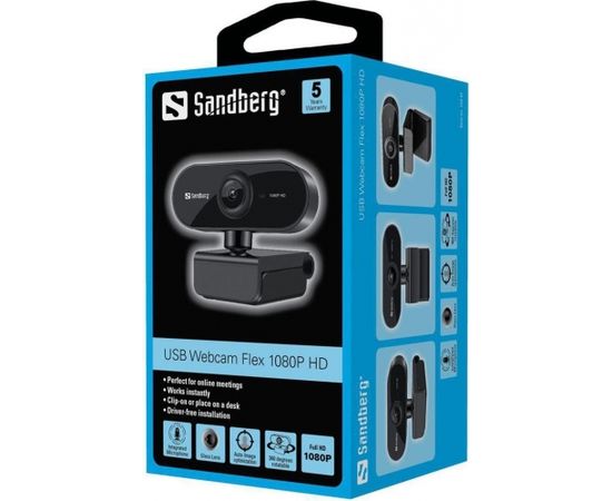 Sandberg веб-камера USB Flex 1080p