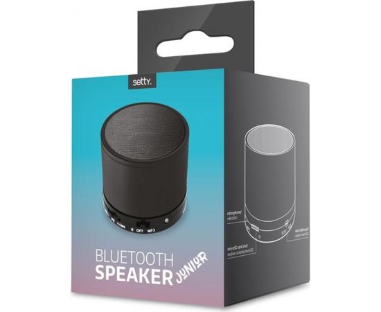 Setty Junior Bluetooth Колонка с Micro SD / Aux / Черная